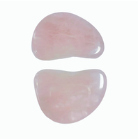 Outils de beauté anti-gonflement, produits de massage en jade naturel et quartz rose, pierres rafraîchissantes pour les yeux cryo.