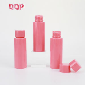 30cc 50cc 100cc Custom Rose Red PET Plastic <b>Bottle</b> for Face Serum Oil Toner Sleek Design Screw Cap Certified Factory - Product Image 2