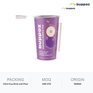 Boisson au thé Oolong Pomme Raisin avec perles de tapioca éclatantes 335ml – Halal pour les salons de thé et les magasins de Bubble Tea – OEM - Product Image 6