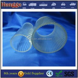 Tubo Acrílico Transparente Acanalado, Tubo PMMA Transparente Acanalado - Product Image 3