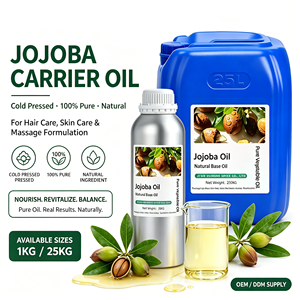 Huile de Jojoba 100% Naturelle et Biologique, Huile Végétale Pure pour Hydrater et Nourrir le Corps, Éclaircissante pour le <span class=keywords><strong>Visage</strong></span>, Adaptée à Tous les Types de Peau, Presque Inodore - Product Image 1