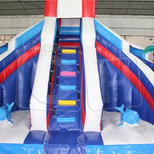 Tobogán de agua inflable para exteriores, equipo de juegos al aire libre, Tobogán grande para el agua - Product Image 4