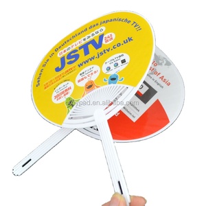 Ventilador de mano redondo de plástico, accesorio personalizado, barato, para regalo de publicidad - Product Image 3