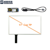 Panel Táctil Capacitivo de Marco Abierto de 17 Pulgadas, 10 Puntos, USB, MOQ Bajo, Fabricación Directa ODM/OEM, Personalizable, Nuevo 2026