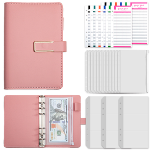 LABON A6 raccoglitore riutilizzabile pianificatore di bilancio con tasca a cerniera in pelle per busta di cassa per Notebook Tracker organizzatore organizzatore organizzatore - Product Image 1