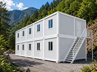Maison conteneur modulaire de luxe de 40 pieds de haute qualité avec assemblage facile pour bureau à domicile et espace de vie