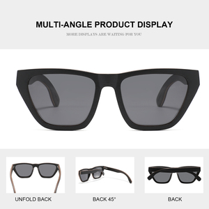 2025 gafas de sol de monopatín de madera para hombres nueva llegada logotipo personalizado gafas de sol respetuosas con el medio ambiente gafas de sol de madera a granel recicladas - Product Image 6