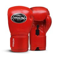 Gants de boxe Wolon en cuir PU de haute qualité, entraînement professionnel, OEM, ODM, logo personnalisé, design en cuir véritable, créez vos propres gants de boxe
