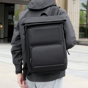 Mochila para ordenador portátil de 15,6 pulgadas para hombre, logotipo personalizado, impermeable, poliéster Oxford, cierre de cremallera para deportes, viajes, escuela, negocios - Product Image 2