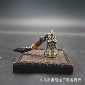 Colgante de Latón con Forma de Campana Pequeña Xie Zhi, 34 mm de Alto x 21 mm de Ancho, Llavero, Accesorio para Coche, Regalo para Hombres y Mujeres - Product Image 5