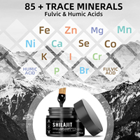 Shilajit Pur, Formule de Résine de l'Himalaya pour Hommes et Femmes, Force Maximale avec Plus de 105 Oligo-éléments, Qualité Or