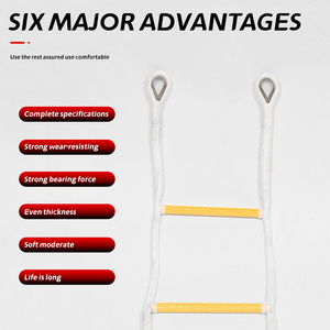 บันไดเชือกพกพาสำหรับเด็กและผู้ใหญ่บันไดหนีไฟฉุกเฉินความแข็งแรงสูง - Product Image 5