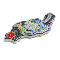 3D-Kühlschrankmagnet aus Kunstharz mit Wahrzeichen – anpassbarer Touristen-Souvenirmagnet zur Kühlschrankdekoration, Europa-