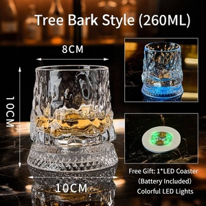 Vaso de <span class=keywords><strong>Whisky</strong></span> Giratorio de 360 Grados con Base Iluminada LED de Colores para KTV, Bar, Decoración del Hogar, Vaso Irrompible - Product Image 5