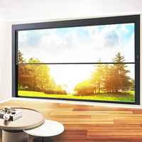 Balcon insonorisé avec grande vue, fenêtres intelligentes anti-ouragan de niveau 9, portes et fenêtres coulissantes verticales intelligentes