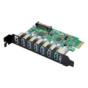 Pci-E Express Card Usb 3.0 7 Port Met Een 15pin Sata Power Connector Pcie Adapter NEC720201 En VL812 Chipsets