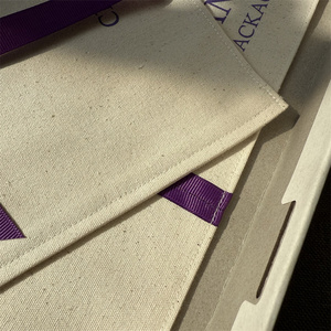 CH Natural Cotton Dust <b>Envelope</b> Clothes Scarf Packing Bag Custom Logo <b>Gift</b> Jewelry Flap <b>Envelope</b> Pouch with Ribbon Tie Closure - Product Image 6