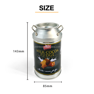 Jinyuanbao Vintage Milk-Can Shaped Metal Pail Candy <strong>Tin</strong> Jar Creative Round Tea Storage Container Sealable Coffee Bean <strong>Tin</strong> - Product Image 3