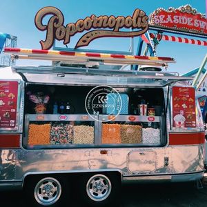 OEM Mobile Fast Food Truck BBQ Custom <b>Trailers</b> Fully Equipped Coffee Ice Cream Food Cart Food Truck With Kitchen - Product Image 1