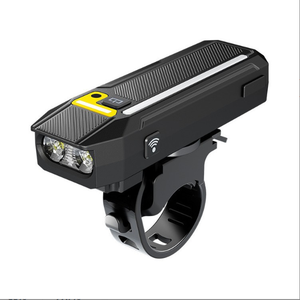 <span class=keywords><strong>Luz</strong></span> <span class=keywords><strong>Delantera</strong></span> <span class=keywords><strong>para</strong></span> Bicicleta de 2400 mAh con Tipo-C, Resistente al Agua, 500 Lúmenes, Bocina, Control Remoto, 7 Colores, Sensor, LED XPL RGB - Product Image 2