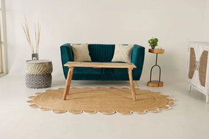 Alfombras de yute modernas hechas a mano personalizadas de alta calidad, tejidas a mano, trenzadas, de pila baja, resistentes a las arrugas, impermeables, para el hogar, sala de estar - Product Image 3