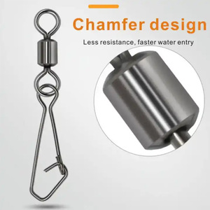 Émerillons de pêche pivotant à roulettes avec crochet en acier inoxydable connecteur de matériel de pêche en mer Pesca <span class=keywords><strong>Emerillon</strong></span> Pech - Product Image 5