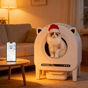 Caja de arena automática para gatos de fábrica, caja de arena para gatos grandes, de gran capacidad, resistente y fácil de limpiar. - Product Image 1