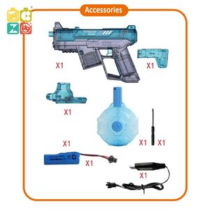 CZ New Victor Pistolas <span class=keywords><strong>de</strong></span> agua eléctricas transparentes <span class=keywords><strong>Juguetes</strong></span> para niños Adultos Disparo automático Pistola <span class=keywords><strong>de</strong></span> chorro <span class=keywords><strong>de</strong></span> agua <span class=keywords><strong>Juguetes</strong></span> al aire libre - Product Image 4