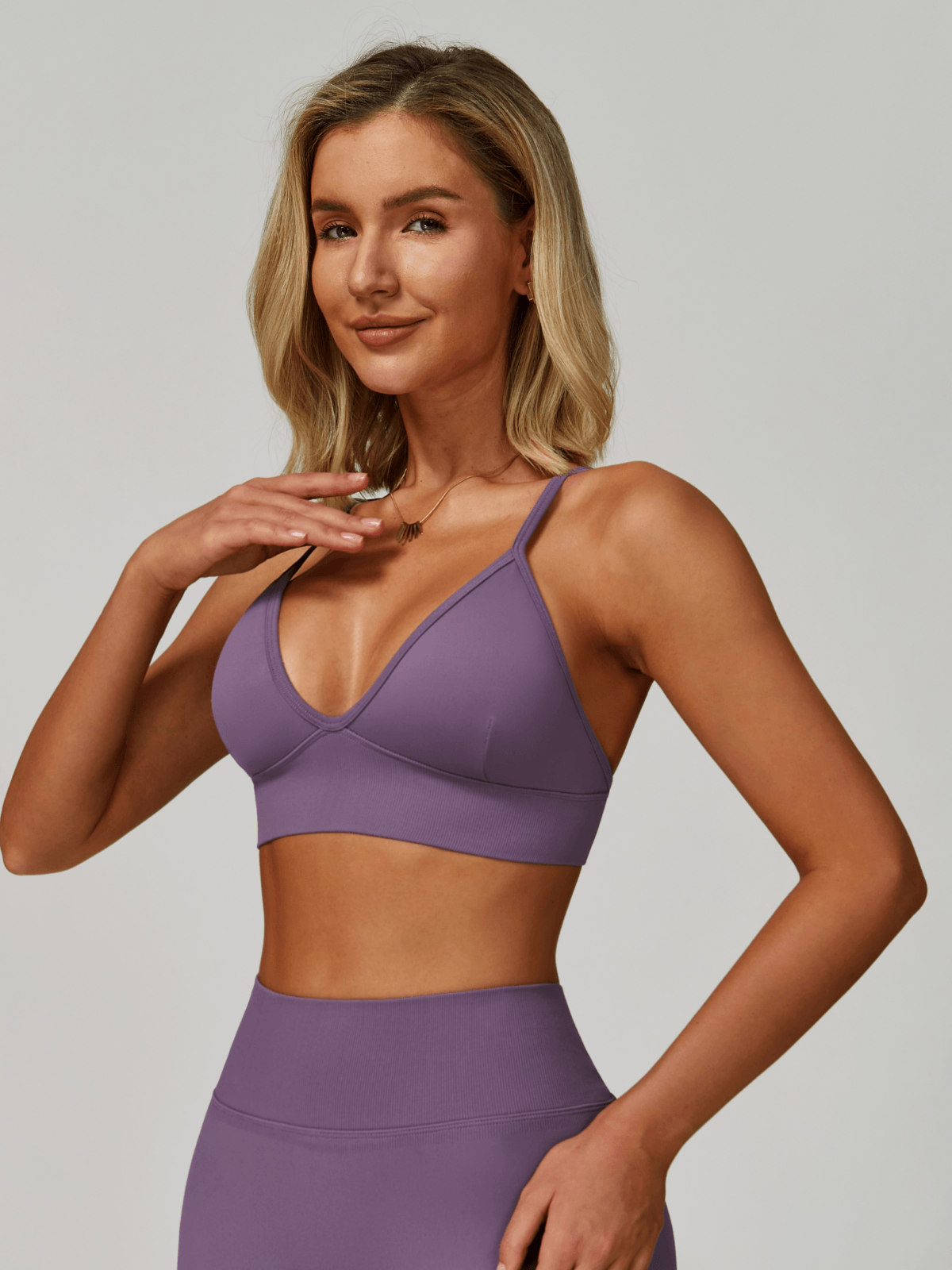 Purple bra