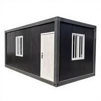 Maison conteneur économique en kit, résistante au vent, à montage rapide, faible coût de transport pour bureau, atelier, dortoir