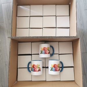 Tazas de Cerámica para Café, Té y Leche, Personalizables con Logotipo, Coloridas por Dentro, de 11 oz, en Varios Colores - Product Image 5