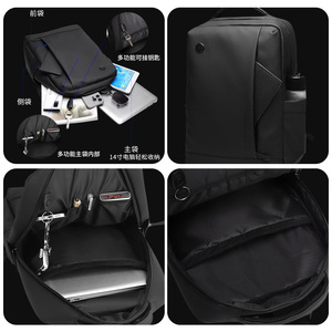 WePOEWR Men's Laptop <b>Backpack</b> Large Capacity Anti Theft Commuter Business Casual <b>Backpack</b> - Product Image 5