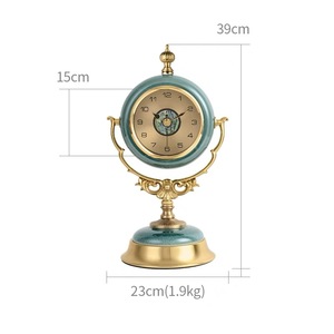European Vintage Style Quartz Table Watch <strong>Clock</strong> Creative Needle Display for Bedroom <strong>Bedside</strong> or Desktop Decor - Product Image 3