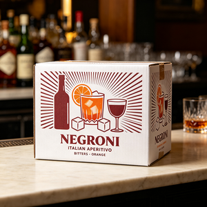 Boîte à vin personnalisée moderne en carton avec dorure à chaud pour <span class=keywords><strong>Martini</strong></span> et cocktails classiques, production en 72h, emballage cadeau recyclable - Product Image 2