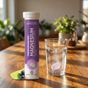 Magnesio <span class=keywords><strong>Efervescente</strong></span> con Calcio, Zinc, Vitamina D3, K2, Fórmula de Glicinato y Citrato - Product Image 1