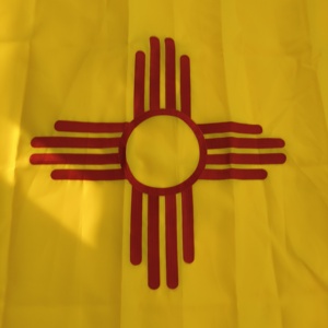 Banderas de Nuevo México para Exteriores, 3 x 5 pies, Resistentes y Antidecoloración, Tela Oxford para Exteriores, Bandera del Estado de EE. UU. con Patrón Bordado - Product Image 3