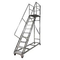 Escalera Plegable de Aluminio de Doble Columna de Grado Industrial, Escalera Colgante para Exteriores