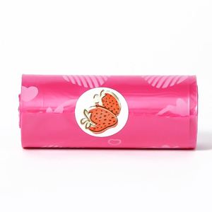 ถุงเก็บอุจจาระสัตว์เลี้ยงแบบมีเชือกผูก สีชมพู ขนาดใหญ่ คุณภาพสูง สีสันสดใส ใช้แล้วทิ้ง  แบบกำหนดเองได้ - Product Image 4