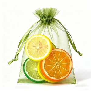 Sac à cordon en organza polyester personnalisé, sac de rangement pour bijoux, boucles d'oreilles, sac cadeau transparent, sac de fête de Noël miniature - Product Image 3