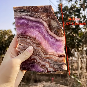 Vente en gros de dalles d'améthyste et d'agate de style bohème pour la guérison spirituelle, tendance de la mode pour la décoration intérieure unique, cadeaux de vacances, pierre - Product Image 5