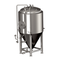 Réservoir de fermentation de liqueur de bière conique en acier inoxydable 100L 200L 300L 500L 1000L 2000L 3000L 5000L