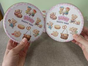 علبة معدنية مستديرة بالجملة لتخزين الطعام بتصميم مطفي لعيد الميلاد، مناسبة لحفظ البيتزا - Product Image 3