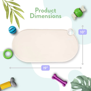 Silikonmatte für Futternäpfe | Einfache, Wasserdichte Silikonmatte für Futter- und Wassernäpfe | Futtermatte für Haustiere mit Hohem Rand - Product Image 5