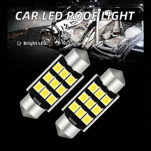 Lumière de toit LED pour voiture Canbus 3014 31/36/39/41mm 12V //Hyundai/ Lumière de lecture de plaque d'immatriculation Garantie de 12 mois - Product Image 2