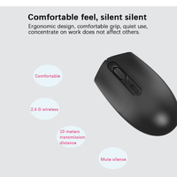 Ratón Inalámbrico 2.4G, Ratón Óptico USB Compacto y Portátil para Computadora de Escritorio y Portátil, Ahorro de Energía