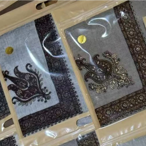 Châle <span class=keywords><strong>arabe</strong></span> yéménite broderie Shemagh <span class=keywords><strong>foulard</strong></span> doux coton cachemire islamique hommes Turban écharpe avec impression numérique Logo couvrant - Product Image 4