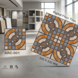 Prix bon marché rectifié dernier poinçon gaufré Design céramique 300x300 numérique émaillé 30x30 antidérapant 12x12 fini mat carreaux de sol - Product Image 6
