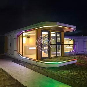 Villa modulaire de luxe en forme de capsule spatiale, <span class=keywords><strong>maison</strong></span> préfabriquée, cuisine équipée, <span class=keywords><strong>maison</strong></span> préfabriquée, <span class=keywords><strong>maison</strong></span> capsule spatiale - Product Image 5