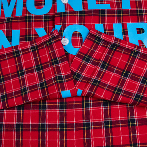 Camicie da Lavoro Personalizzate per Uomo, Stile Vintage Casual, <span class=keywords><strong>a</strong></span> <span class=keywords><strong>Quadri</strong></span>, Manica Corta, 100% Cotone - Product Image 4