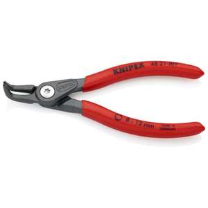 KNIPEX-Pince à circlips de précision 48 21 J31 pour circlips internes dans les trous d'alésage gris atramentisé, poignées avec plastique antidérapant - Product Image 1
